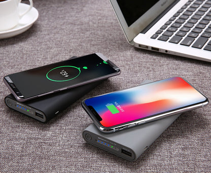 Three in one wireless charging treasure Universal mobile power large capacity charging treasure