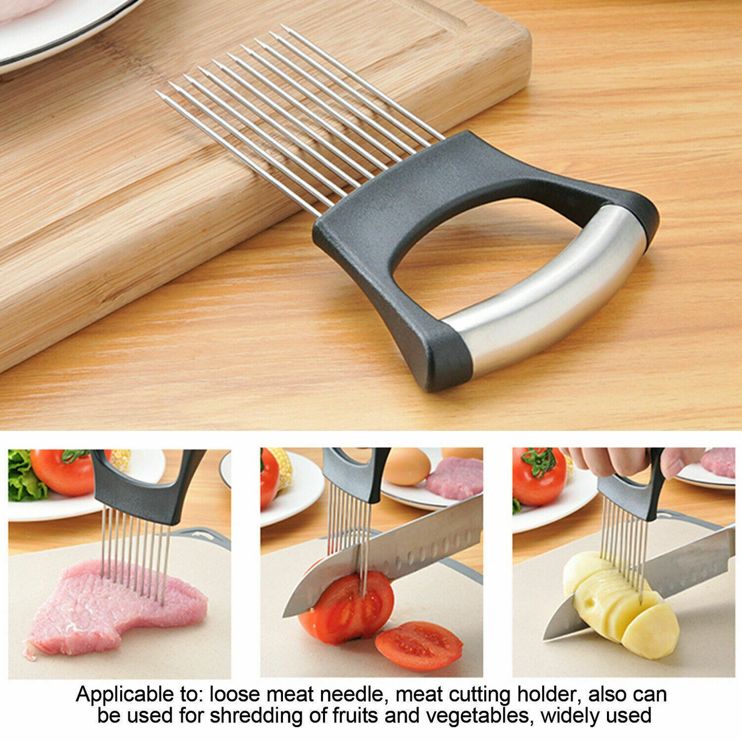 Stainless Steel Onion Holder Slicer