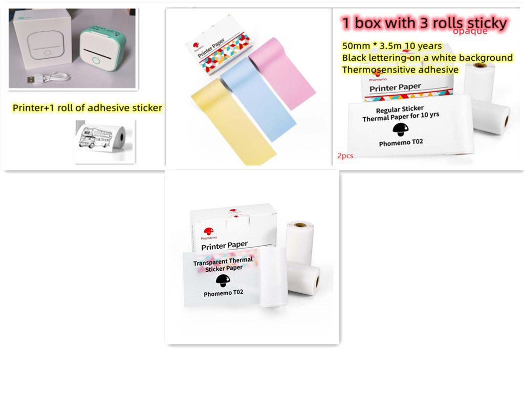 Portable Mini Thermal Label Printer Bluetooth-compatible